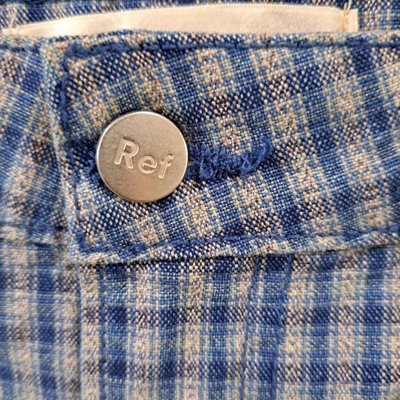 Reformation NEW Cher Mini Skirt in Valley Plaid Size 32 Blue and White Preppy - Picture 4 of 12